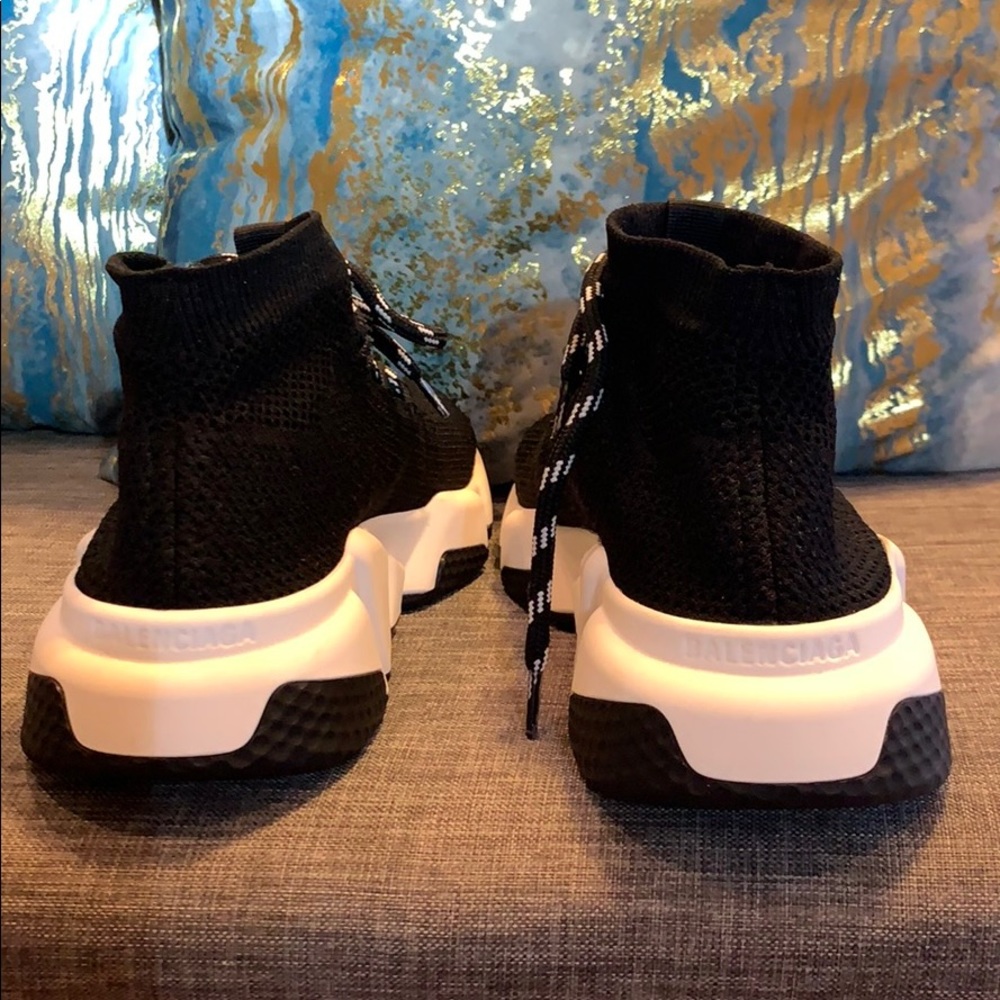 Balenciaga Lace-Up Speed Sock Sneakers - Picture 5 of 6